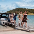 Heli Island Cruise boat beach